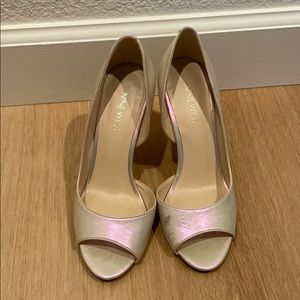 Nine west heels iridescent